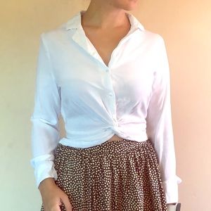 Cotton On White Button Down Top